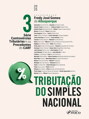 cover image of Tributação do Simples Nacional, Volume 3